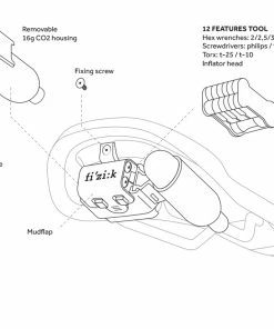 Fizik Porte-outils En Alpaca 10 Fizik Porte-outils En Alpaca -Composants Soldes fizik alpaca mtb carrier tool kit 4 integrated tools kit 2