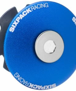 Sixpack Racing Capuchon Ahead Menace 1 1/8 -Composants Soldes sixpack aheadcap menace blue d