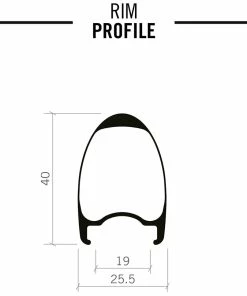 Vision Jeu De Roues Carbone TC 40 Disc TLR -Composants Soldes tc40 chtlr rimprofile