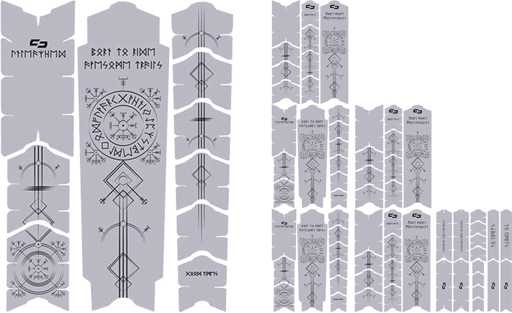 Unleazhed Unscratch Frame Film De Protection Pour Cadre - Runes Of Shred Black Matt 1 Unleazhed Unscratch Frame Film De Protection Pour Cadre - Runes Of Shred Black Matt